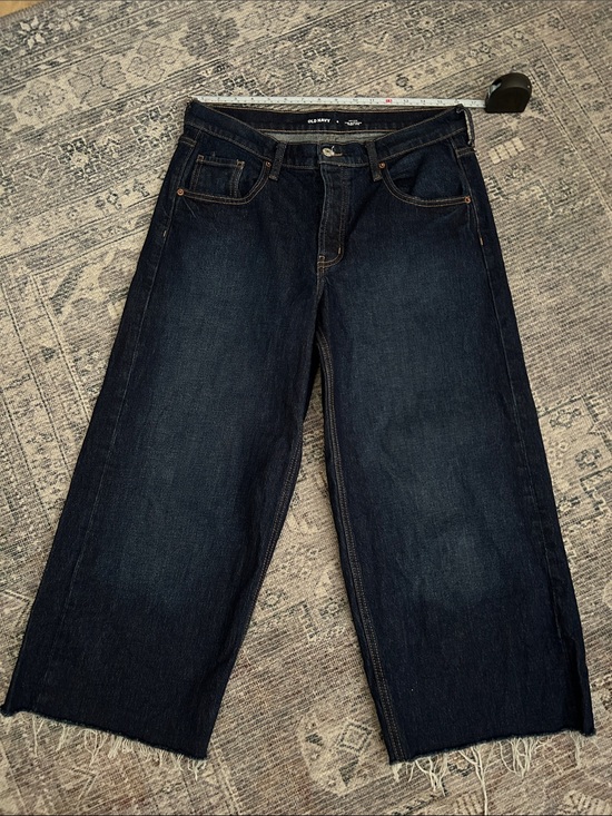 Old Navy Denim - Old Navy Mid Rise Slouchy Wide Leg Crop Jeans Size 4